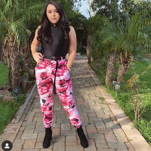 Pink camo pants